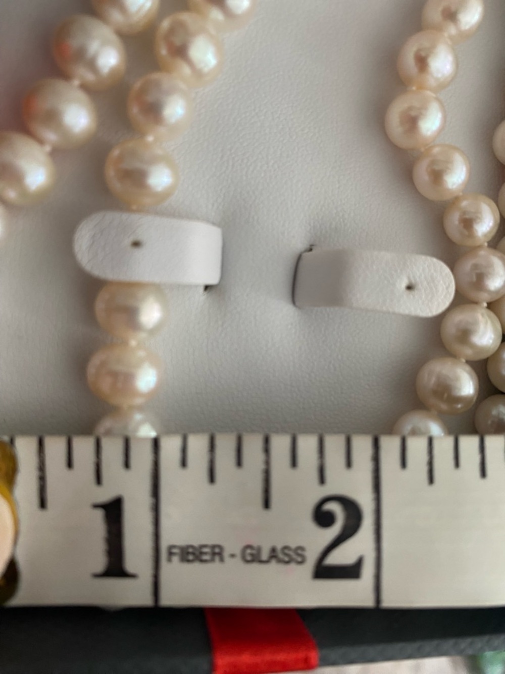 CULTURED FRESHWATER PEARL Double Strand Sterling Silver Clasp 20" Inch - Picture 11 of 11